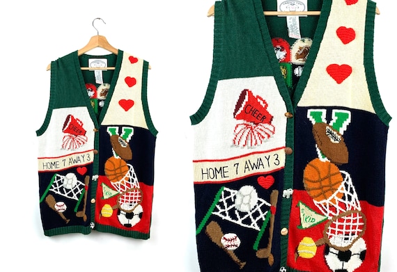 Vintage Sports Team Novelty Sweater