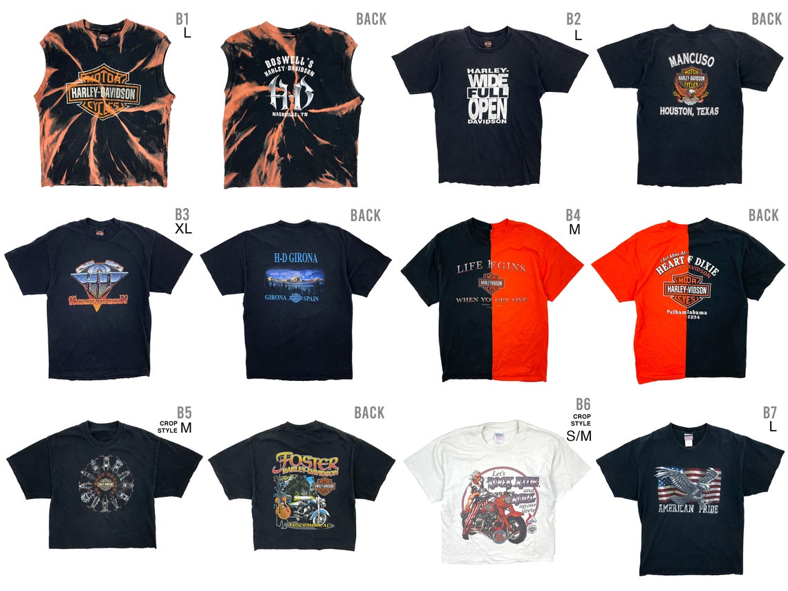 Vintage Tshirts Harley Davidson Tshirts Rock Band Etsy