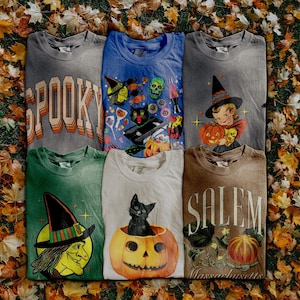 Retro Halloween T-shirts | Comfort Colors Shirt | Oversized Shirts | Vintage Style T-shirts | Spooky Season | Vintage Halloween