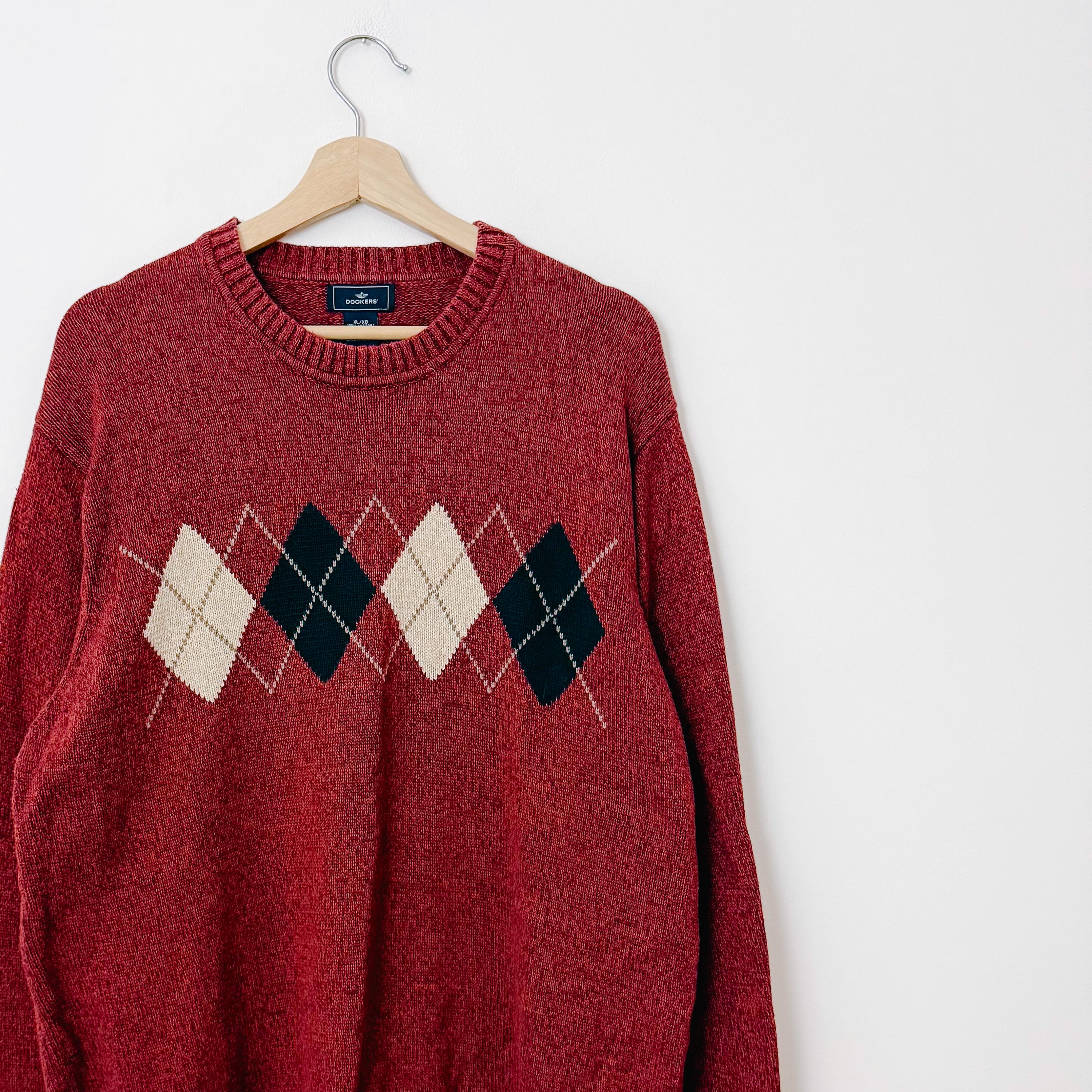 Vintage Argyle Sweater - Etsy