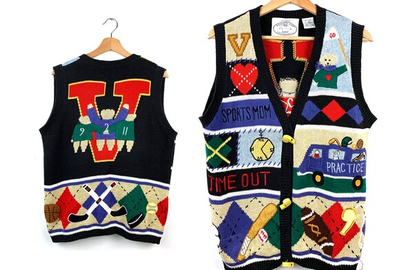 Vintage Sports Team Novelty Sweater