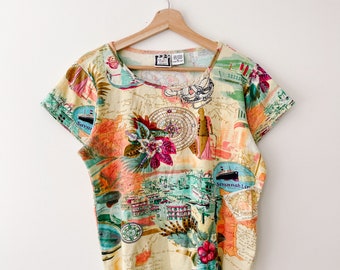 Y2K Vintage Savannah Floral Top