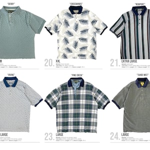 Vintage Polo Shirts Golf Shirts 80s 90s Retro Styles - Etsy