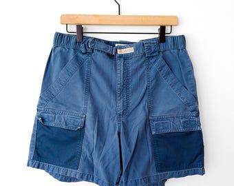 Pantalones cortos cargo utilitarios azules Columbia PFG vintage