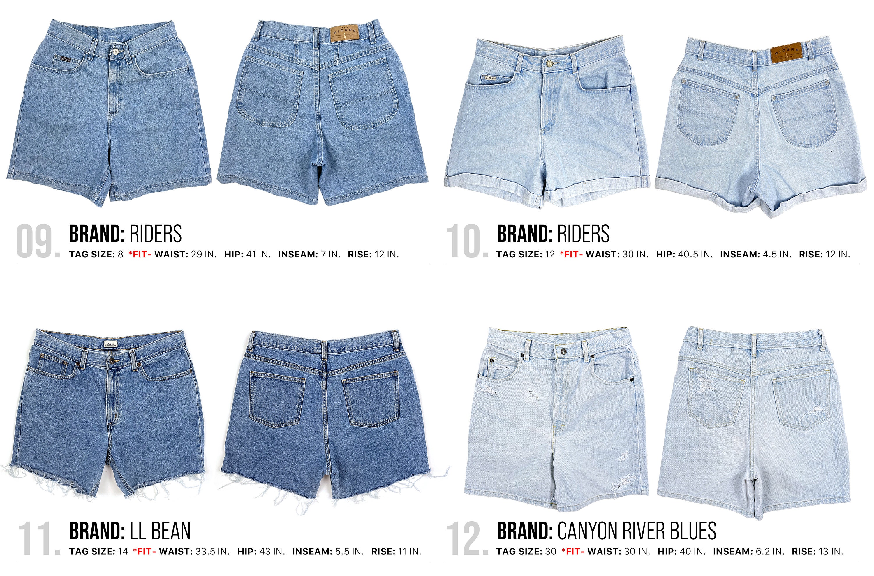 Piksta Denim Shorts - Mid Blue