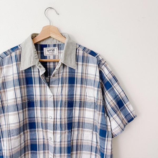 Vintage Linen Button Down Shirt