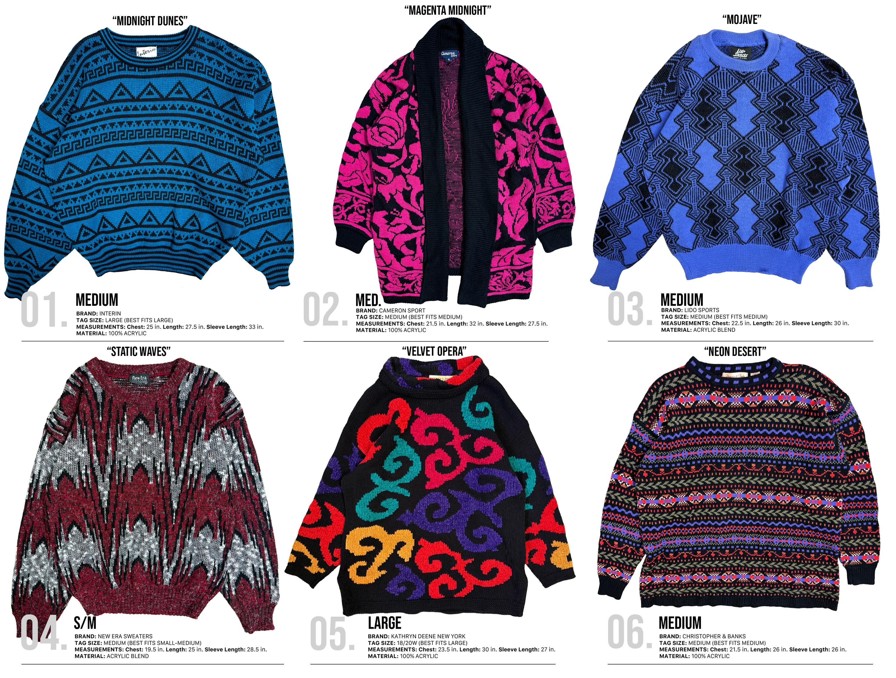 80s Vintage Sweaters | Cozy Sweaters | Oversized Sweaters | Cosby