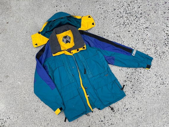 Vintage Edge Tech Color Block Ski Jacket - image 2