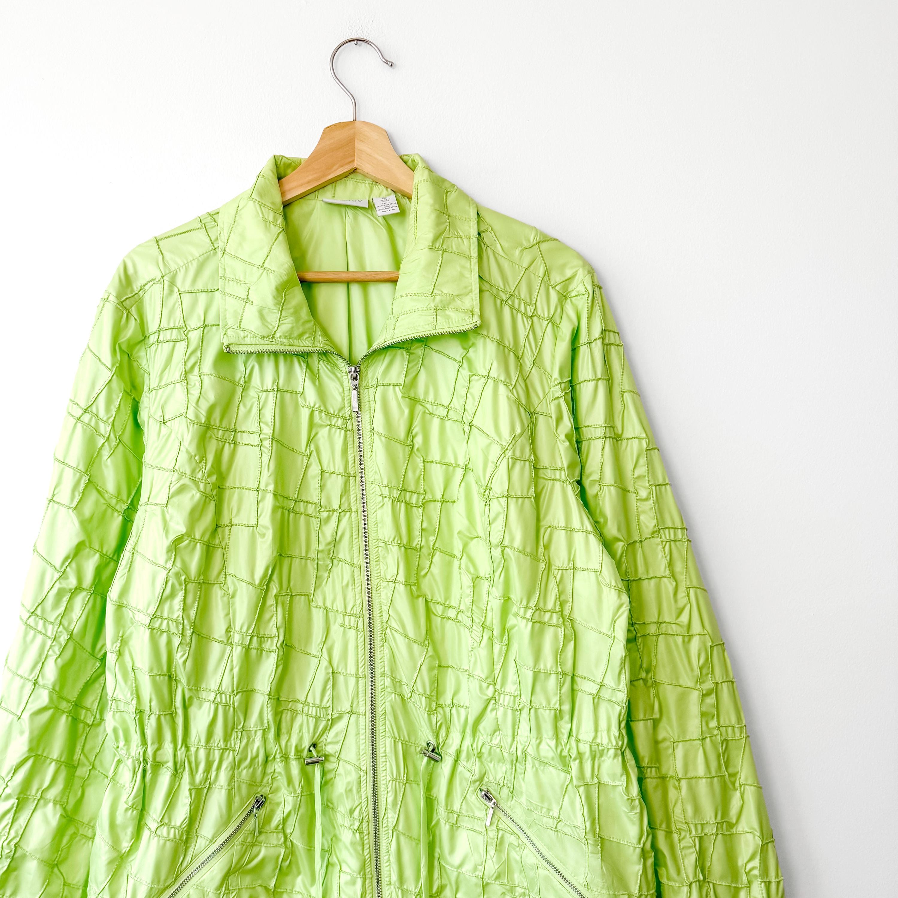 Y2K Vintage Chico's Green Windbreaker Jacket - Etsy