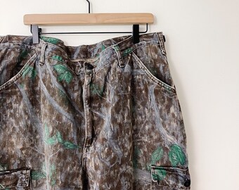 Vintage Distressed Camouflage Pants