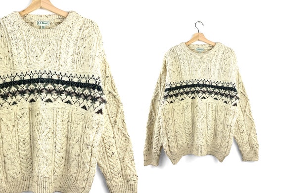 Vintage 100% Wool LL Bean Oversized Sweater