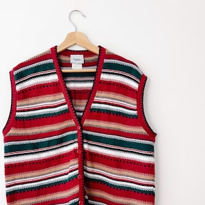 90s Vintage Knit Sweater Vest