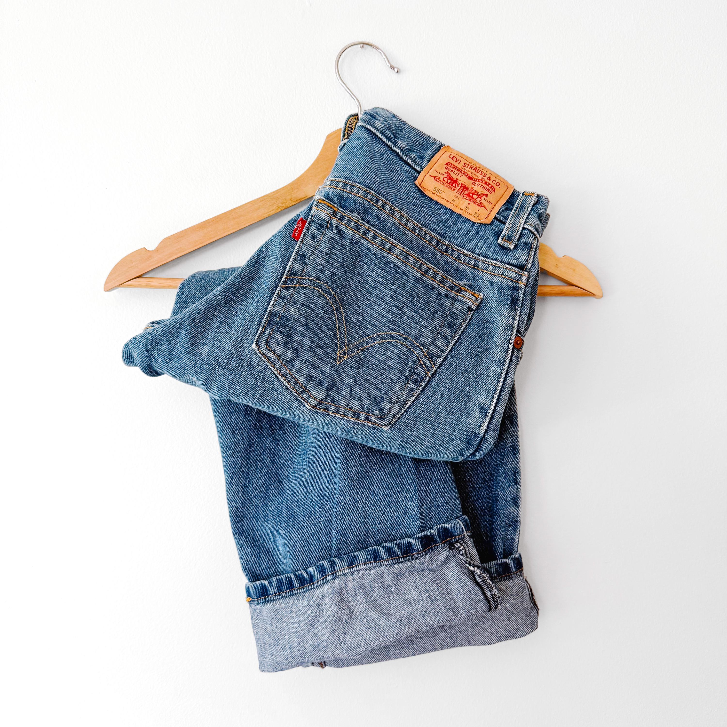 Vintage Levis Kids Husky Jeans 550 Size 8