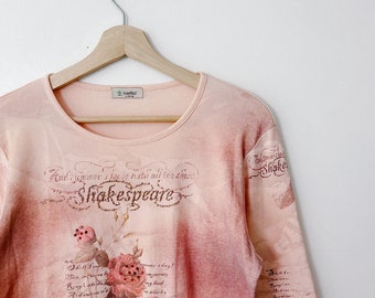 Y2K Vintage Shakespeare Floral Top