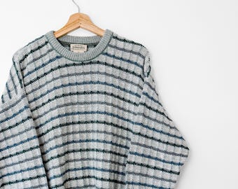 Suéter de punto extragrande estilo vintage de los años 90