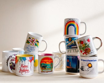 Vintage coffee mugs | coffee cups | retro kitchen | gift ideas