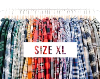 Buy 2 Get 1 Free- Vintage Oversize Flannel Shirts | Size XL