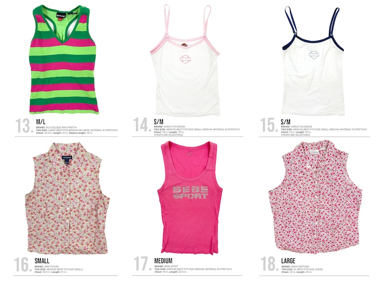 Vintage 90s Y2K Tops Y2K Clothing Coconut Girl Tops Pastel Tops 2000s Tank Tops Gift Ideas image 5