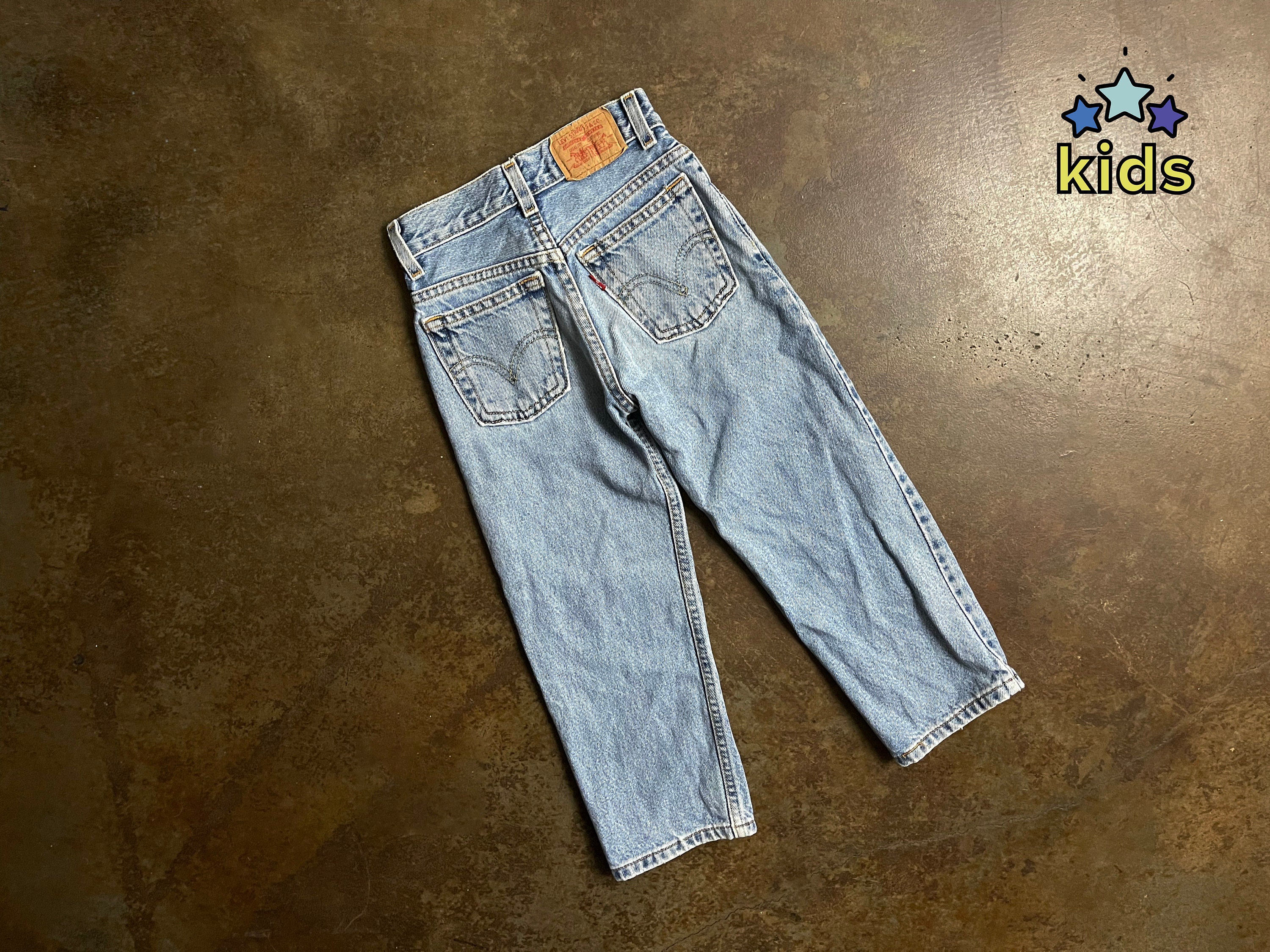 deksel dialect Masaccio Vintage Levis 550 Kids Jeans 6 High Rise Straight Leg - Etsy