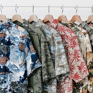 chemises hawaïennes vintage | Chemise boutonnée à manches courtes | Chemises surdimensionnées | Styles rétro des années 80 et 90 | chemise à fleurs vintage