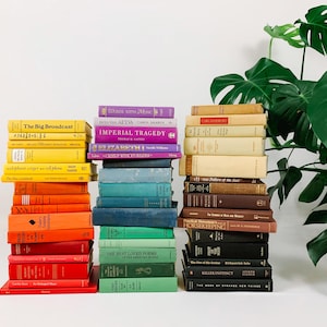 Vintage Decorative Books by Color | Books by the Foot | Choose Colors | Vintage Books | Book Bundles