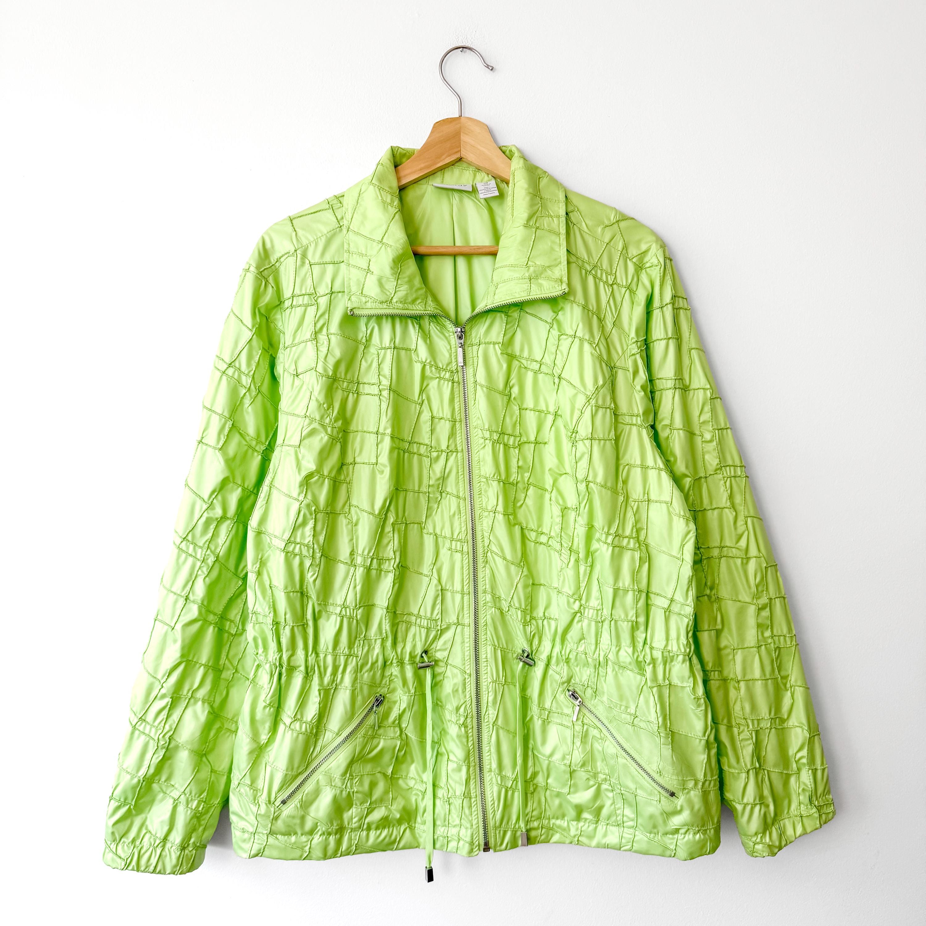 Y2K Vintage Chico's Green Windbreaker Jacket - Etsy