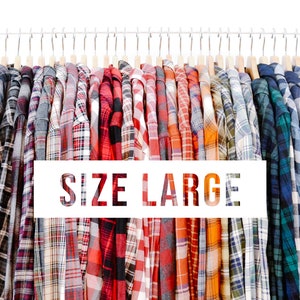 Vintage flanellen shirt - 2 x 1 gratis | Maat Large