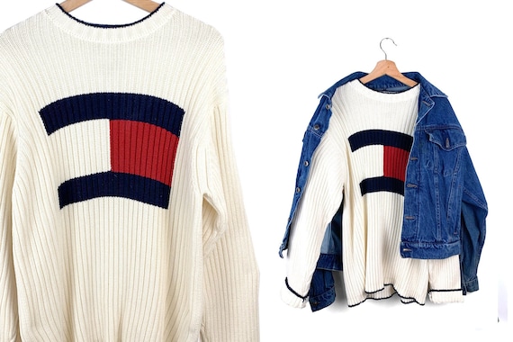 Vintage Authentic Tommy Hilfiger Logo Sweater
