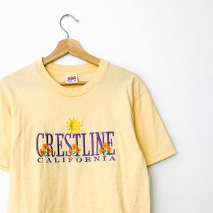 Vintage Crestline California Besticktes T-Shirt