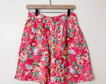 90s Vintage Liz Sport Floral High Waisted Shorts