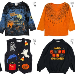 Vintage Ugly Halloween Sweaters All Sizes Tacky Halloween - Etsy