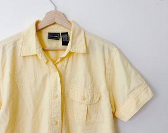 Vintage Yellow Button Down Shirt