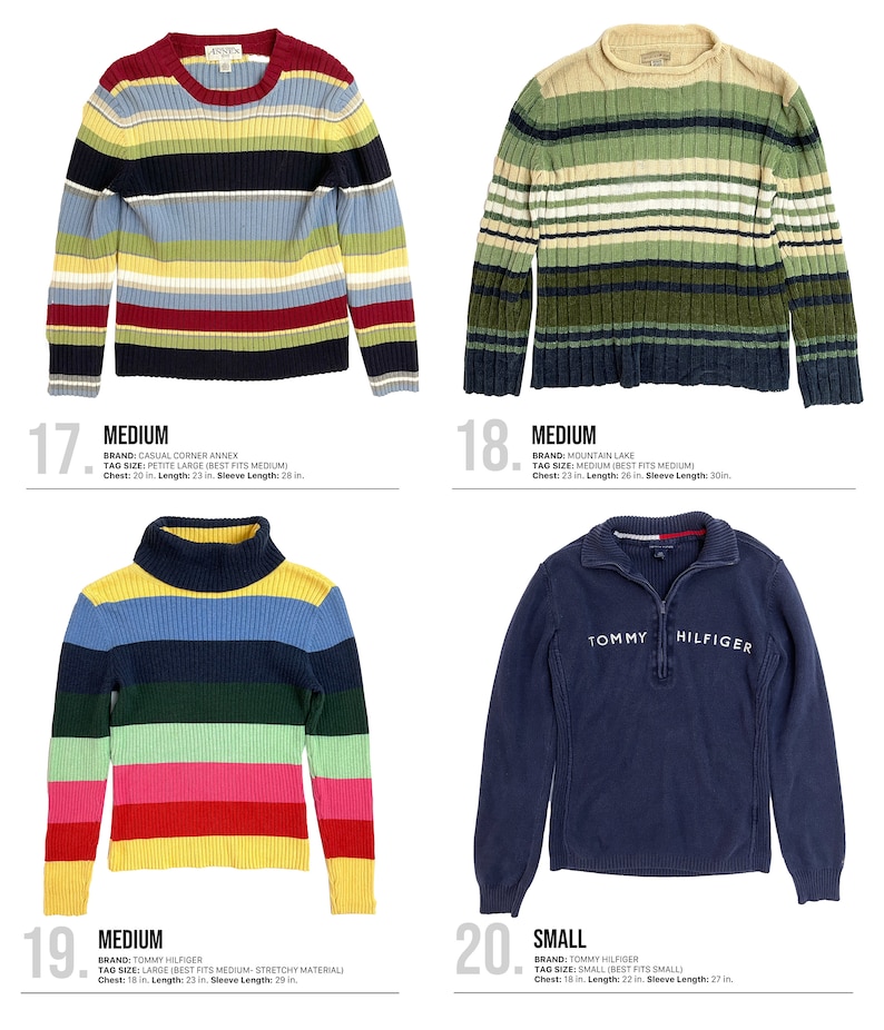 Vintage 90s Y2K Sweaters Y2K Clothing Rainbow Sweaters 2000s Sweaters 90s sweaters Y2K Tops Gift Ideas image 6