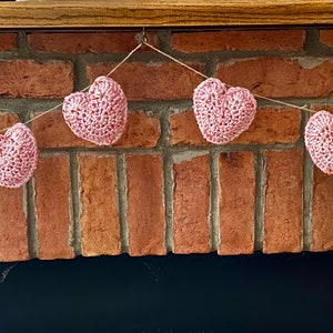 Crochet Heart Garland