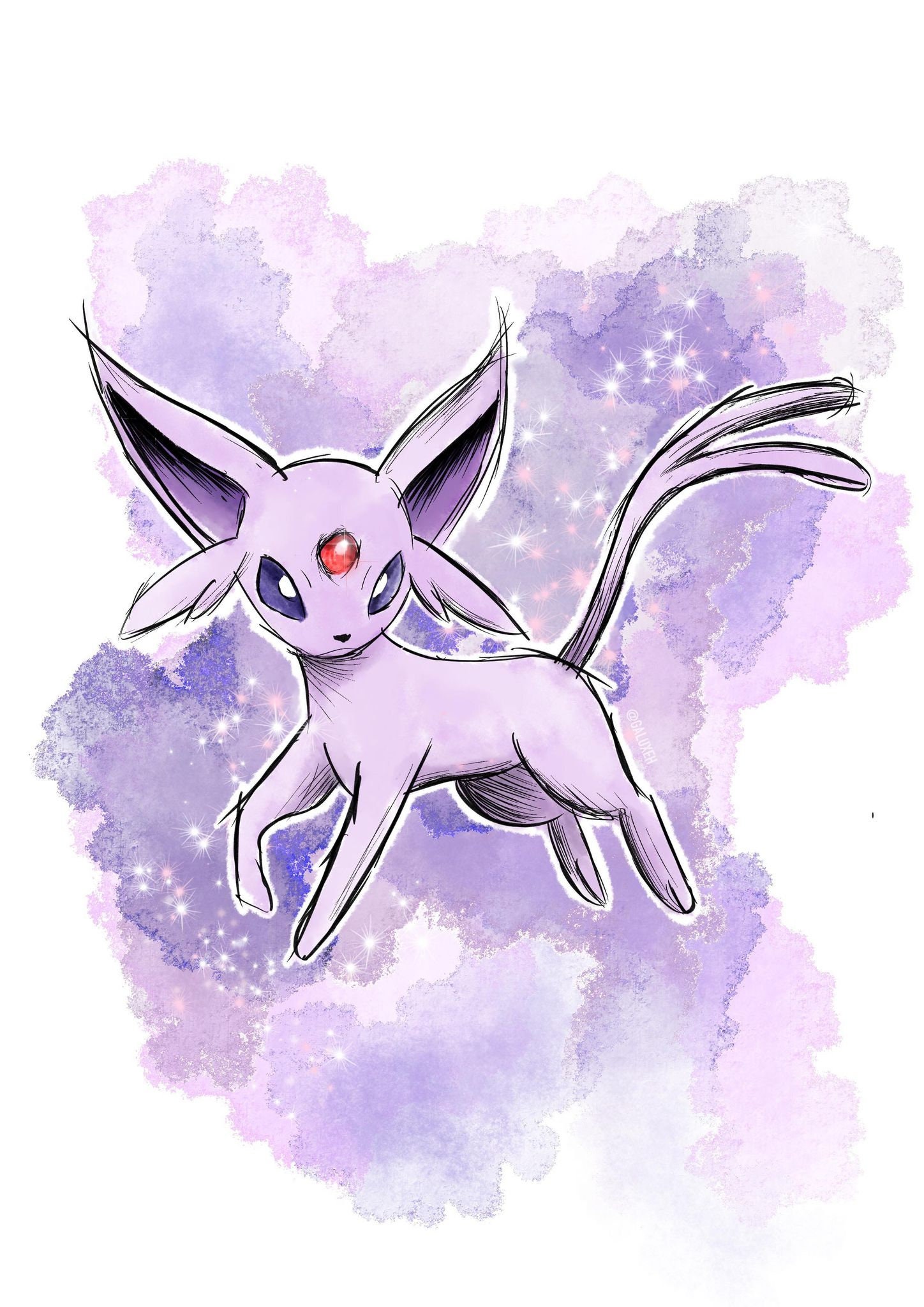 Espeon  Pokemon art, Pokemon eeveelutions, Eevee cute