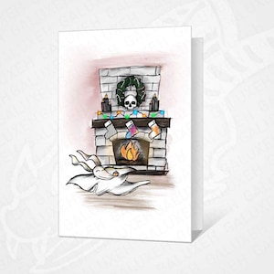 Zero NIGHTMARE BEFORE CHRISTMAS Carte de Noël A6 avec enveloppe