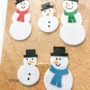 Snowmen Stickers - Scrapbooking Supplies - Snowmen Embellishments - Card Making Supplies - Scrapbooking Embellishments