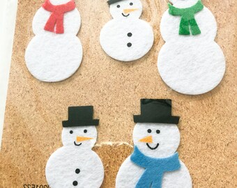 Snowmen Stickers - Scrapbooking Supplies - Snowmen Embellishments - Card Making Supplies - Scrapbooking Embellishments
