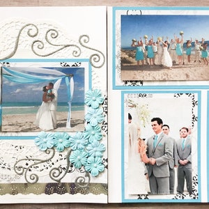 Beach Wedding Pages Turquoise Wedding Scrapbook Pages - Etsy