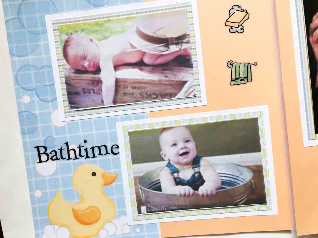 Passionate About Crafting : Scrapbooking - Newborn Baby Boy Layout
