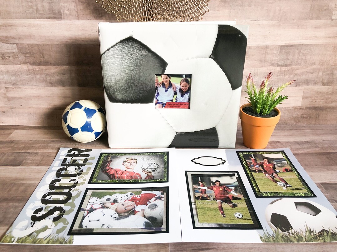 Soccer Scrapbook Album Soccer Photo Album 12 by 12 Premade Etsy