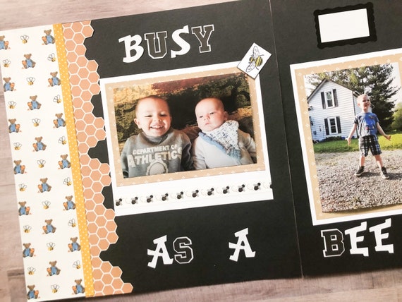 Kids Busy Bee Scrapbook Pages Kids Scrapbook Layouts Kids Playful Scrapbook  Pages 