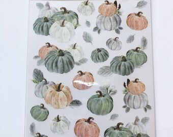 Pumpkin Rub Ons - Scrapbooking Supplies - Pumpkin Embellishments - Card Making Supplies - Scrapbooking Embellishments - Pumpkins