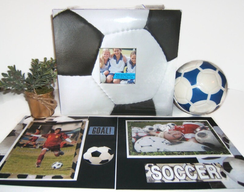 Soccer Mom - Soccer Scrapbook Album - Soccer Coach Gift -  Soccer Photo Album - Premade Soccer Scrapbook -  Sports Scrapbook - Sports Album
