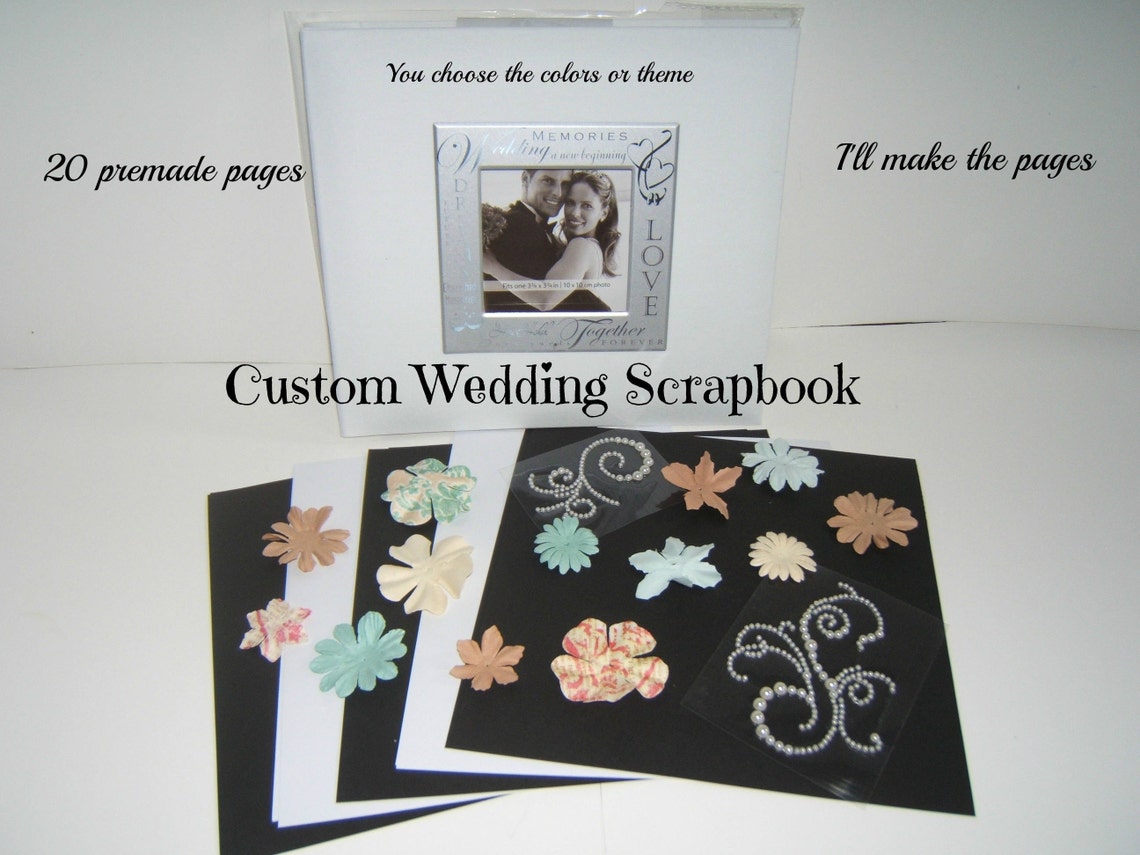 Custom Wedding Scrapbook Album Wedding Scrapbook Album Etsy