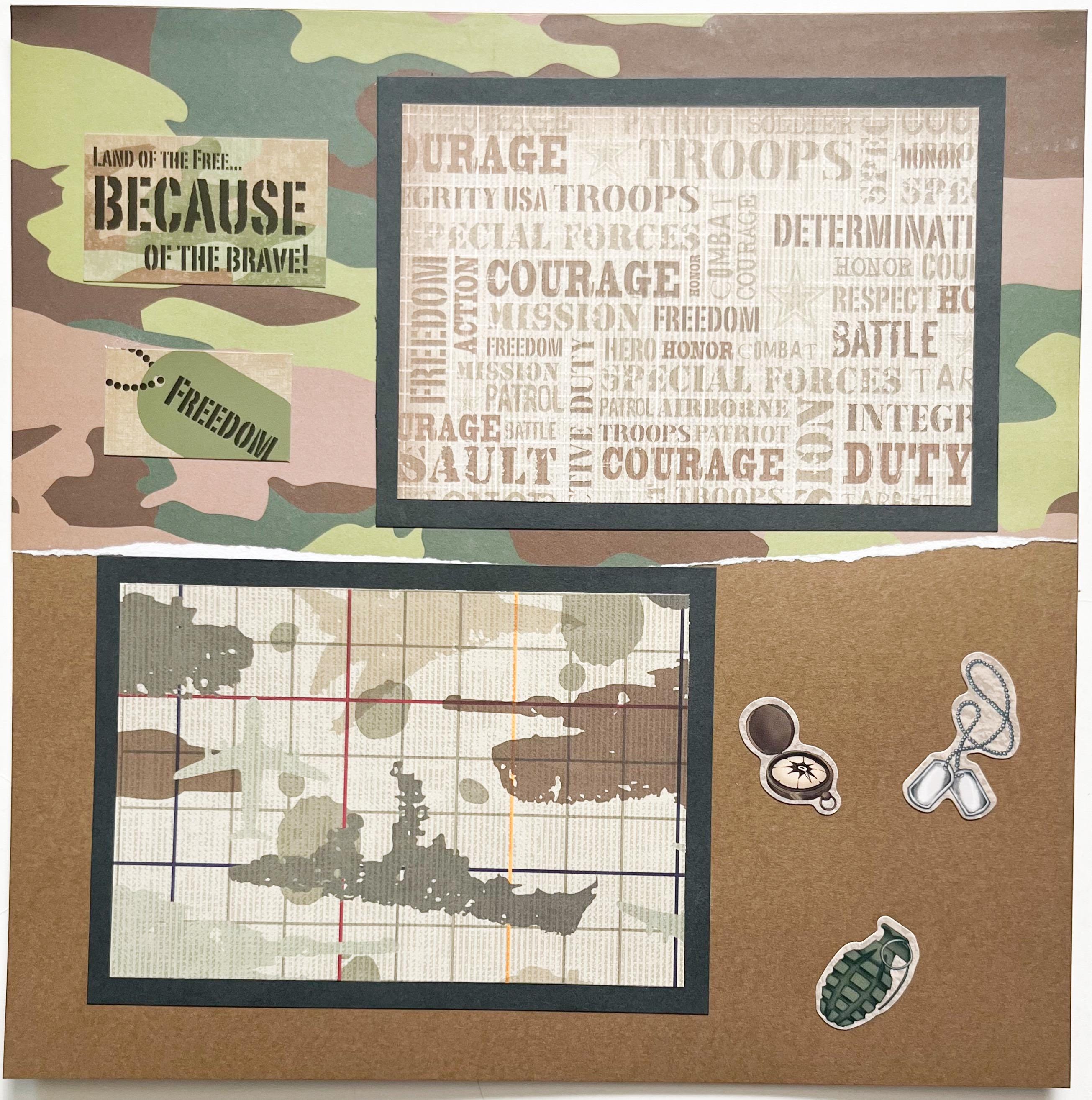 Marines - Digital Scrapbook Pages - INSTANT DOWNLOAD
