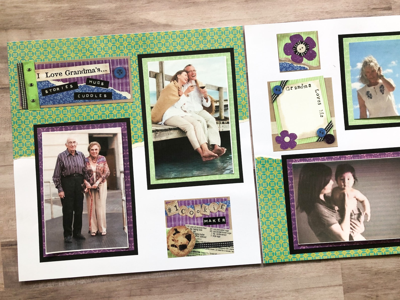 Grandma Scrapbook Pages Grandkid Pages Premade Grandma Layouts Grandma