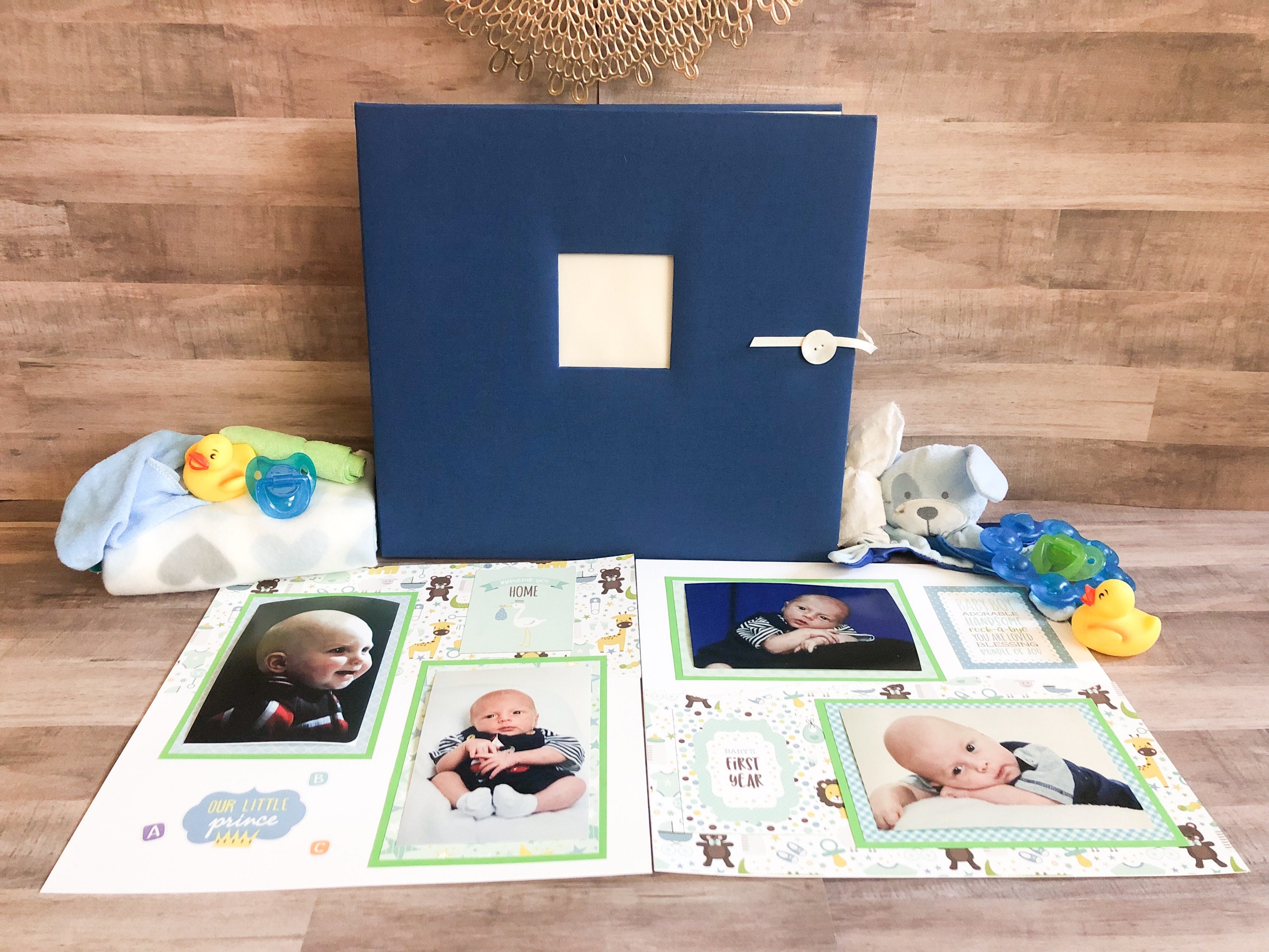 Airplane Photo Album for Boys Baby Boy Photo Album Unique Baby Gift Personalized Baby Album Holds 100 4x6 Photos 