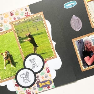 Dog Pages - Premade Dog Scrapbook Pages - Puppy Scrapbook Pages - Premade Puppy Pages - Dog Scrapbooking -  Puppy Scrapbooking - Pet Pages