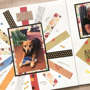 Dog Pages - Premade Dog Scrapbook Pages - Puppy Scrapbook Pages - Premade Puppy Pages - Dog Scrapbooking -  Puppy Scrapbooking - Pet Pages